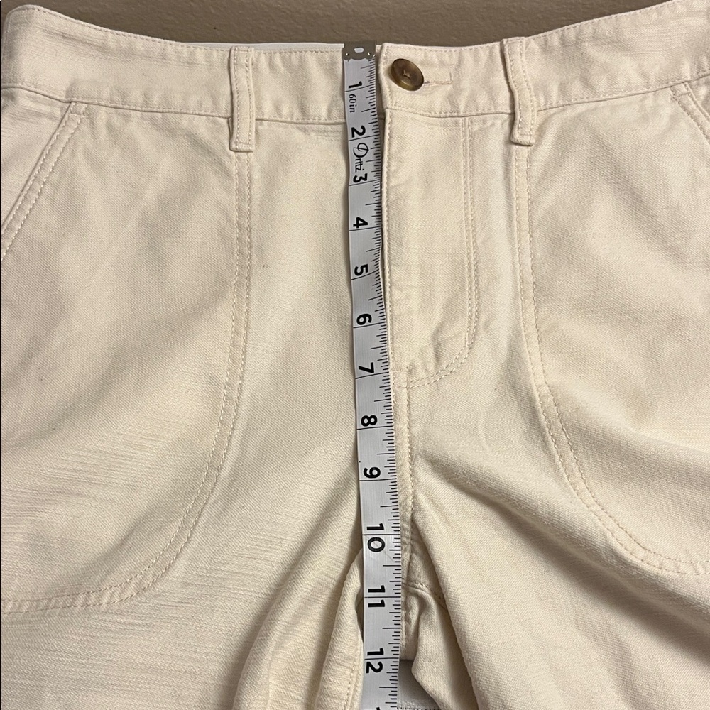J.Crew Women's Cream Cotton Pants Size 4 NWOT - Picture 5 of 11